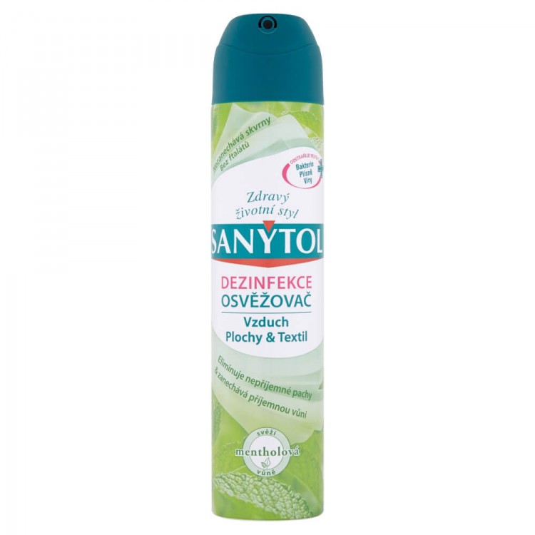 Sanytol dez.spray 300ml Mentol | Čistící, dezinf.prostř., dezodoranty - Osvěžovač vzduchu - Spreje a pumpičky Sanytol dez.spray 300ml Mentol | Čistící, dezinf.prostř., dezodoranty - Osvěžovač vzduchu - Spreje a pumpičky